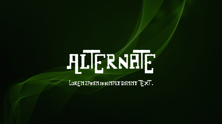 Alternate Font