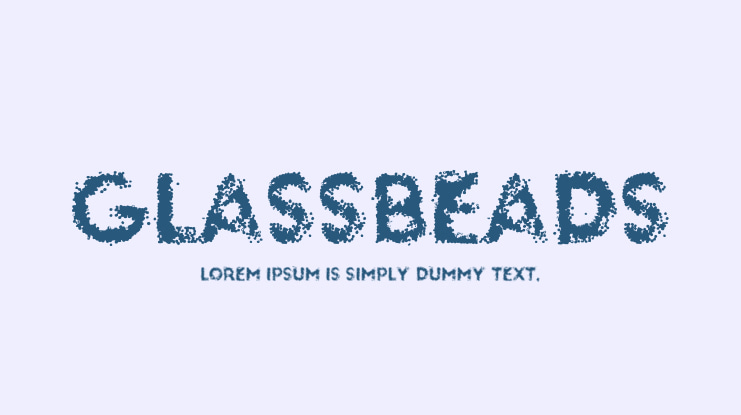 glassbeads Font