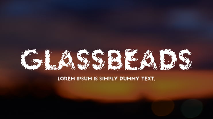glassbeads Font