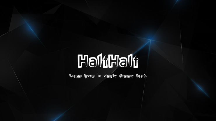 HalfHalf Font