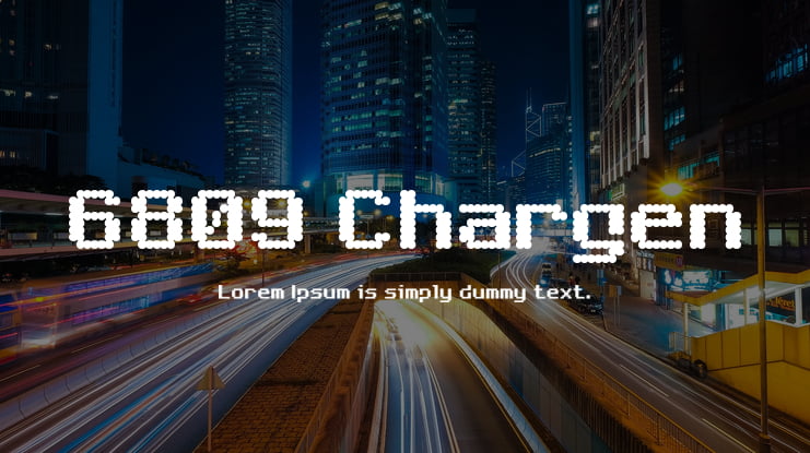 6809 Chargen Font