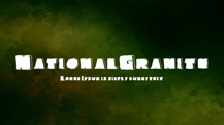 NationalGranite Font