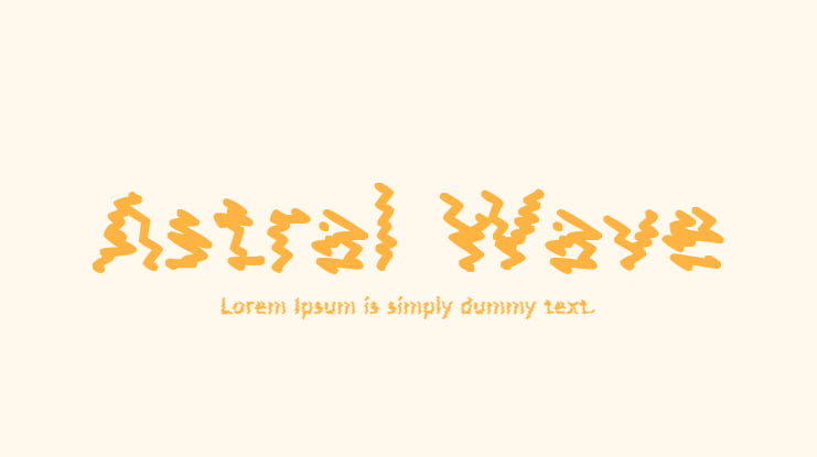 Astral Wave Font