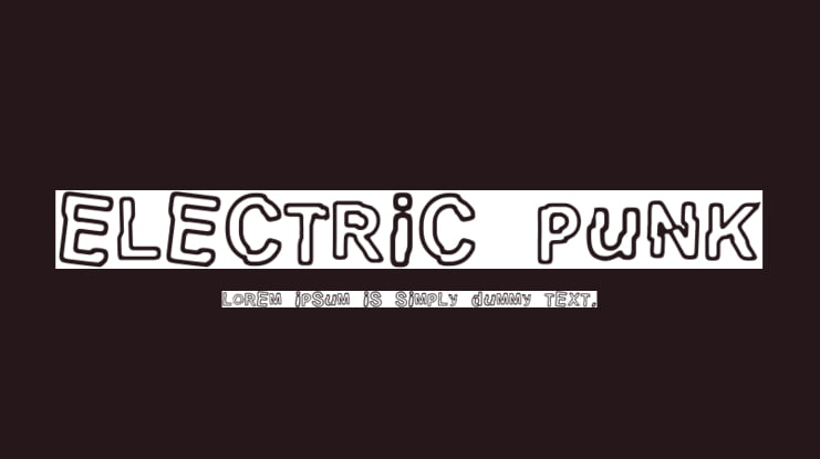 electric Punk Font