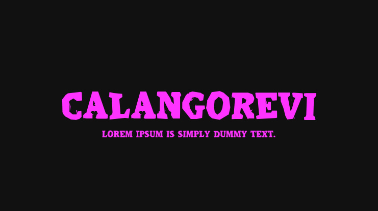 CalangoRevi Font