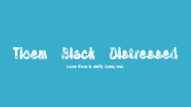 Tioem-Black-Distressed Font