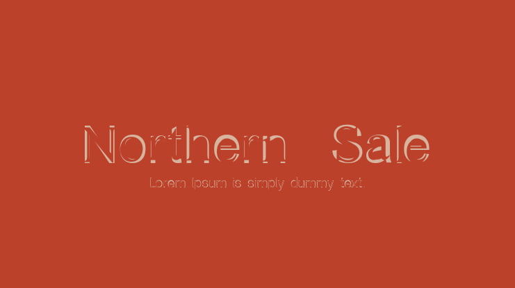 Northern  Sale Font