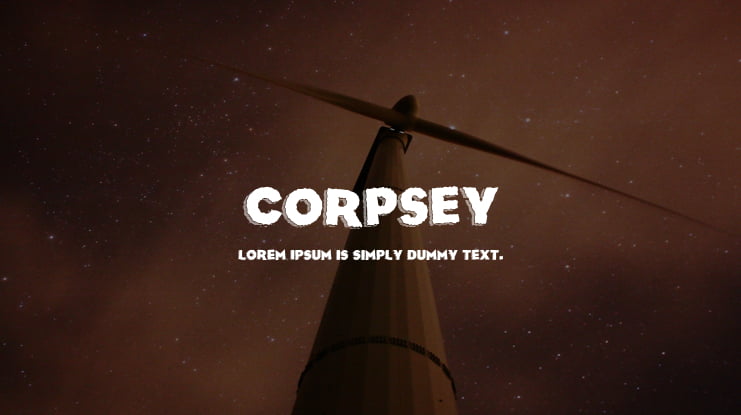 Corpsey Font