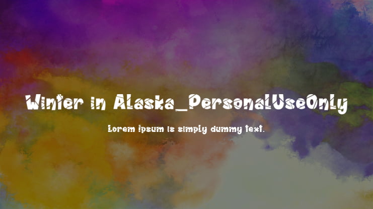 Winter in Alaska_PersonalUseOnly Font