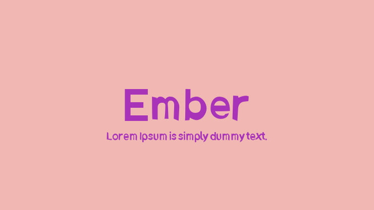 Ember Font Family