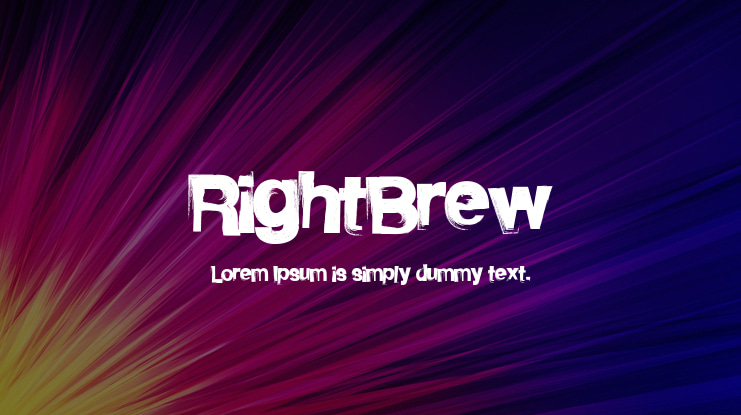 RightBrew Font