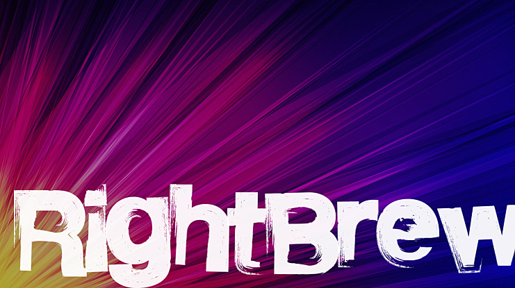 RightBrew Font