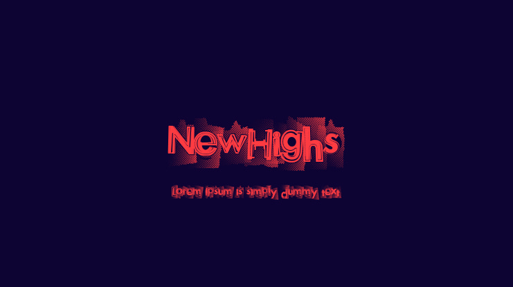 NewHighs Font