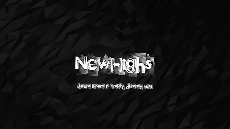 NewHighs Font