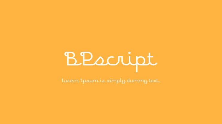 BPscript Font