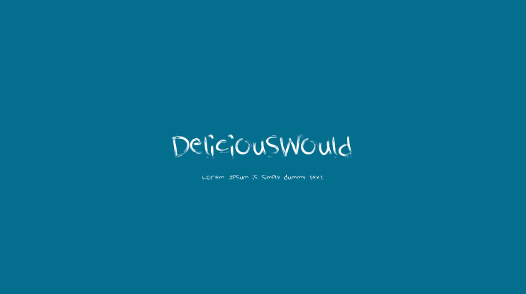DeliciousWould Font