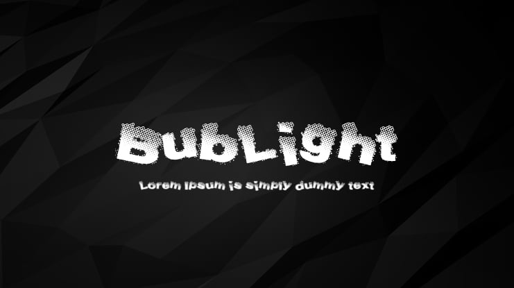 BubLight Font
