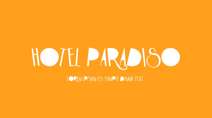 HOTEL PARADISO Font