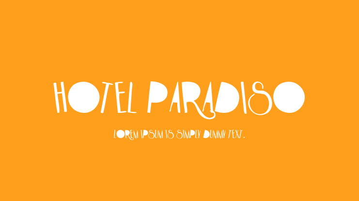 HOTEL PARADISO Font