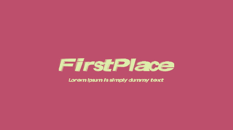 FirstPlace Font