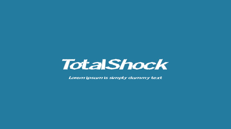 TotalShock Font