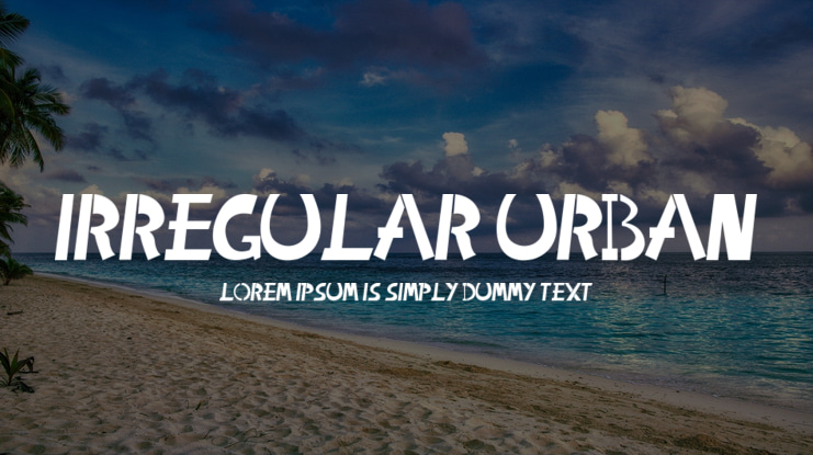 Irregular Urban Font