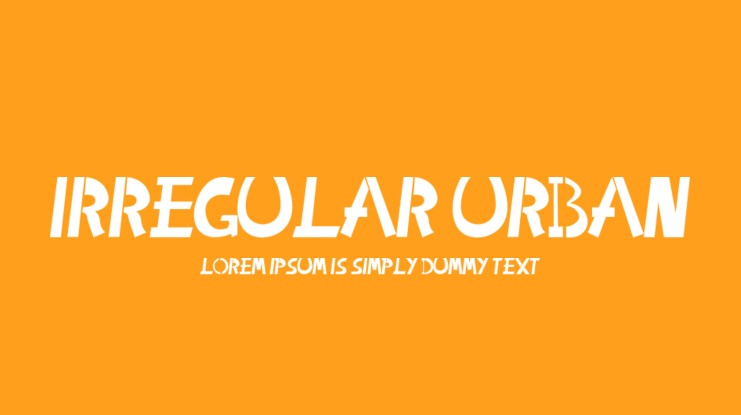 Irregular Urban Font