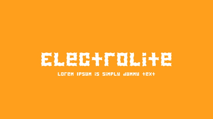 Electrolite Font