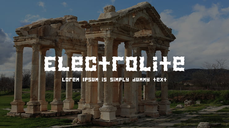 Electrolite Font