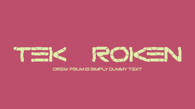 Gtek Broken Font