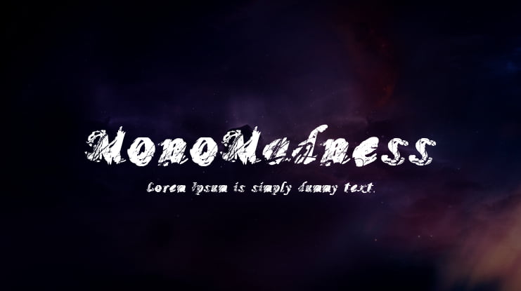 MonoMadness Font