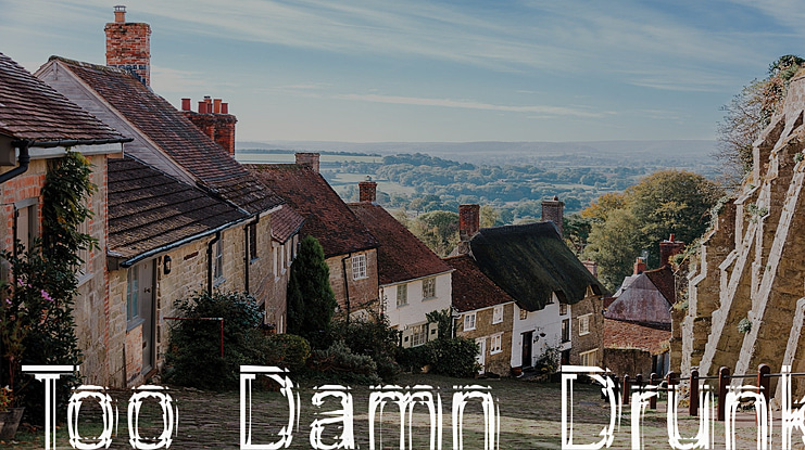 Too Damn Drunk Font