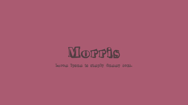 Morris Font