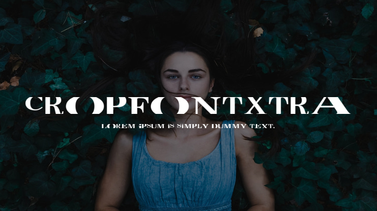 CropFontXtra Font