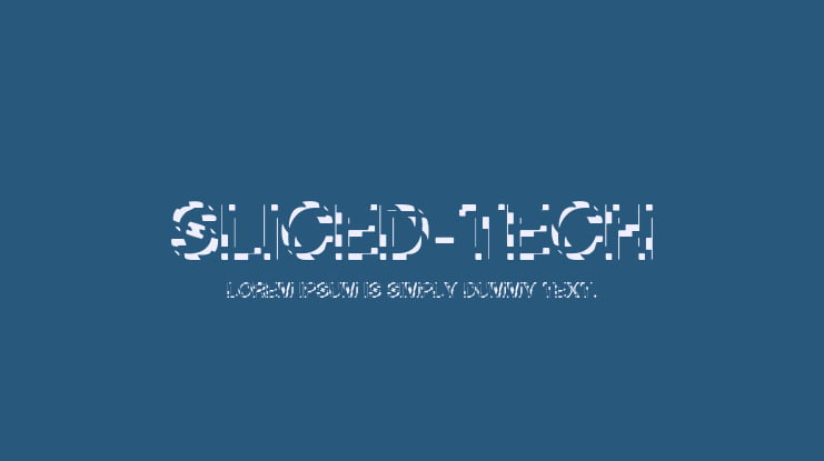 Sliced-Tech Font