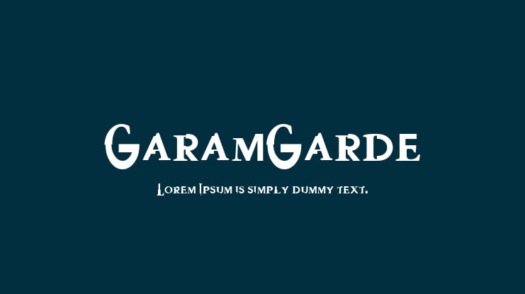 GaramGarde Font