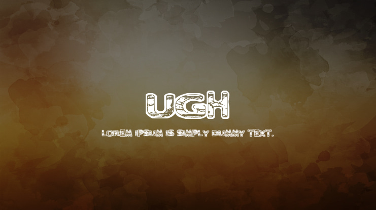 Ugh Font