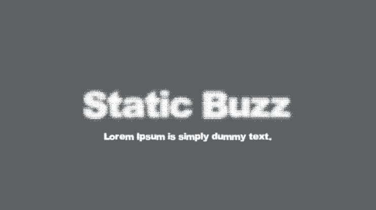 Static Buzz Font