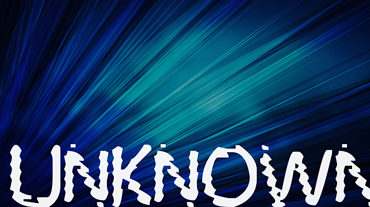 UNKNOWN Font