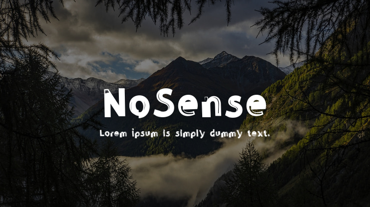NoSense Font