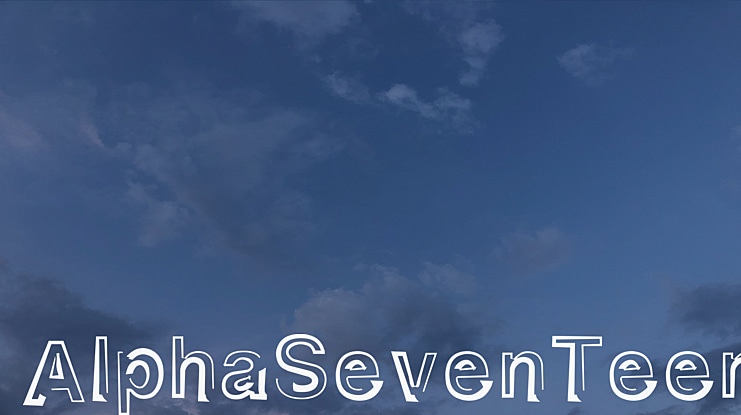 AlphaSevenTeen Font Family