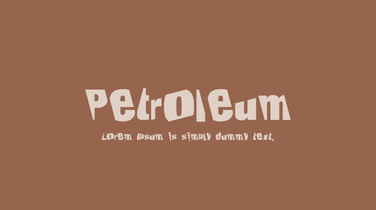 Petroleum Font
