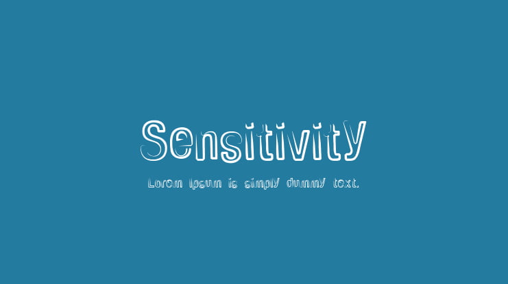 Sensitivity Font