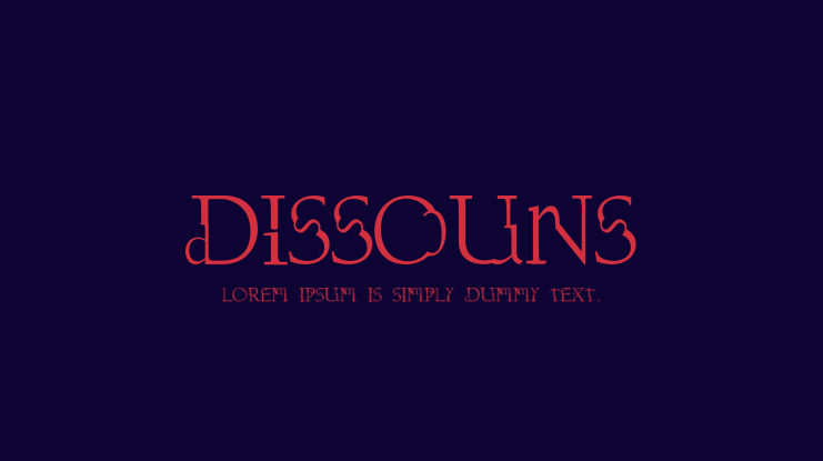 Dissouns Font