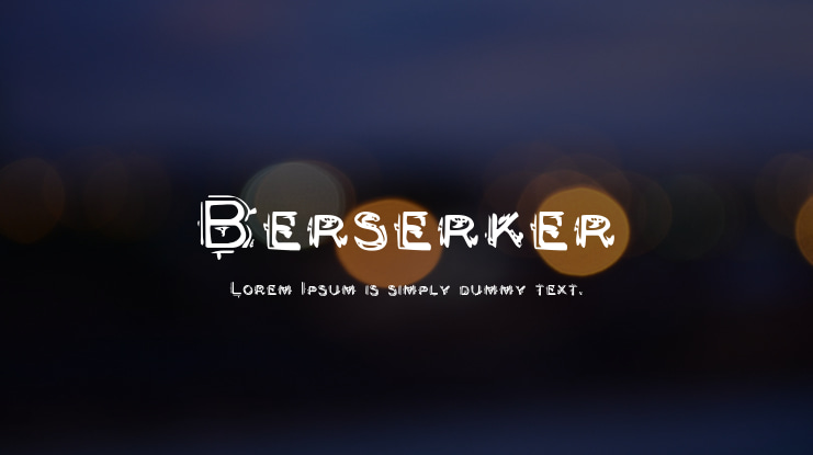 Berserker Font Family