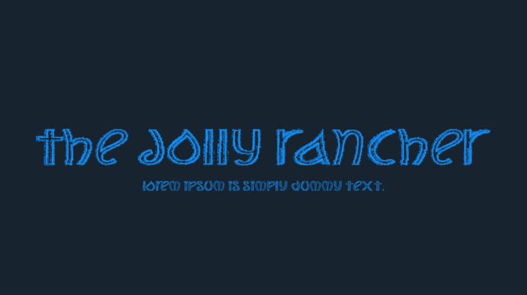 The Jolly Rancher Font
