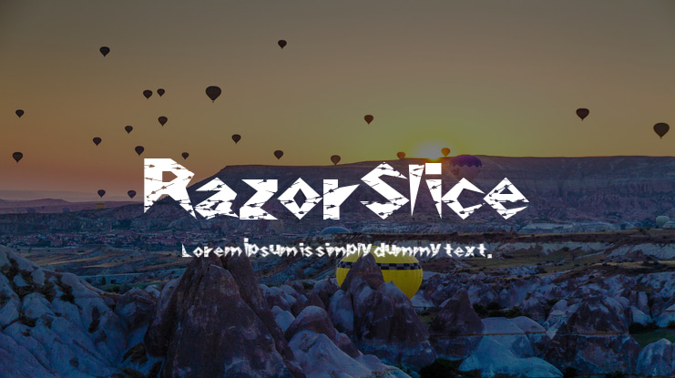 RazorSlice Font