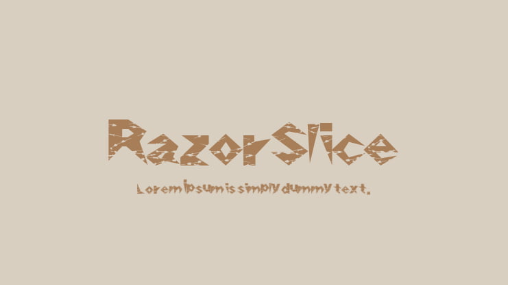 RazorSlice Font
