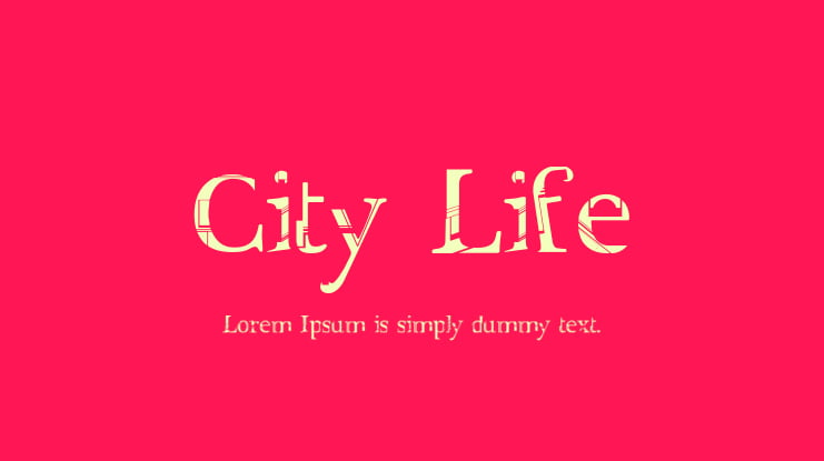 City Life Font