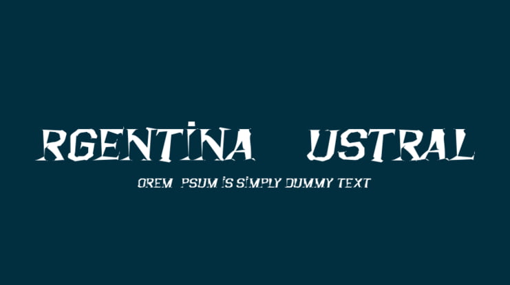 Argentina Austral Font